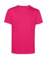 Organische Heren T-Shirt B&C TU01B Magenta Pink